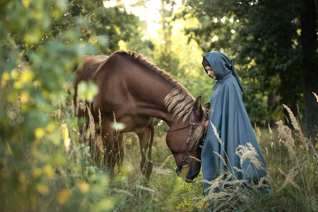 Dívka s koněm Tess. FineArt. Fantasy. Westernové městečko Boskovice. Fotografka JANA Studio Boskovice, Letovice, Blansko, Brno.