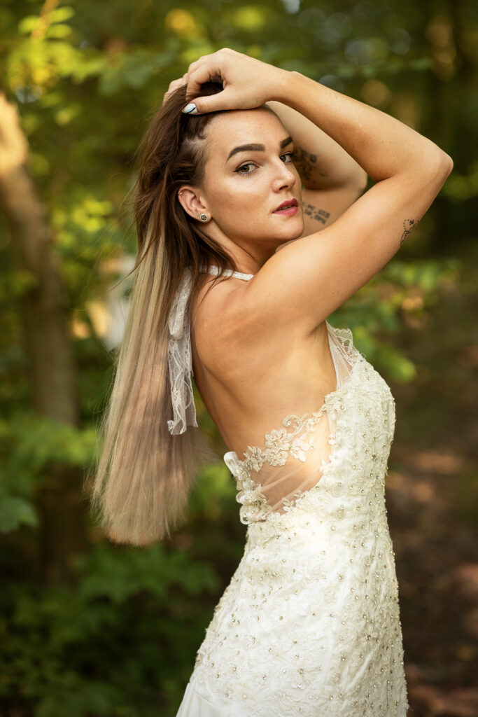 Portrét dívky v lese. Mariánské údolí Brno. Fotografka JANA Studio Boskovice, Letovice, Blansko, Brno.